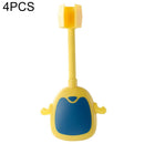 4 PCS Y0021 Universal Adjustment Multi-Function Punch-Free Shower Bracket(Yellow)