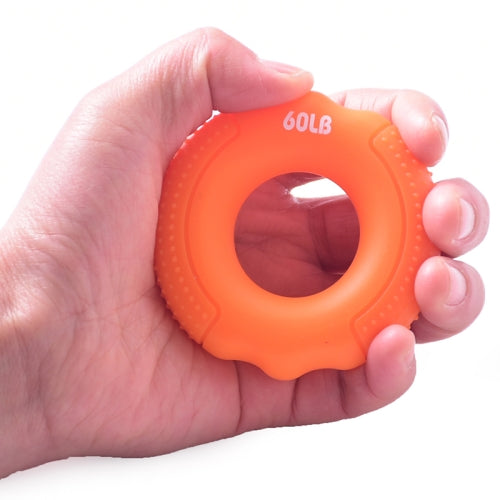 2 PCS Silicone Gripper Finger Exercise Grip Ring, Specification: 60LB(Dot Orange)