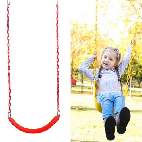 Indoor And Outdoor Children Fitness EVA Soft Board Swing With Chain,Random Color Delivery