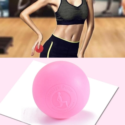 Fascia Ball Muscle Relaxation Yoga Ball Back Massage Silicone Ball, Specification: Flat Pink Ball