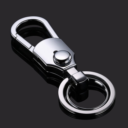 JOBON ZB-098 Car Keychain Men Waist Holding Key Pendant Ring(Brown Chrome)