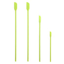 2 Sets 4 in 1 Silicone Mini-Pointed Scraper Lengthening Cosmetic Bottle Scraper Jam Spatula Set(Green)