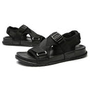 Fashion Thick Bottom Hard-wearing Outdoor Beach Shoes Casual Sandals for Men, Shoe Size:40(Black)