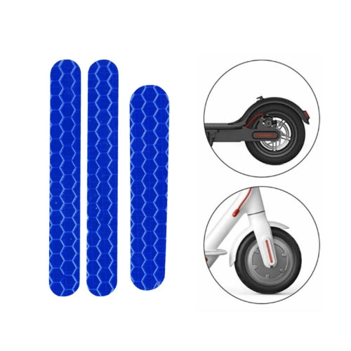 5 PCS Scooter Stickers Reflective Cursor Scooter Mudguard Reflective Sticker For Ninebot ES2 (Blue)