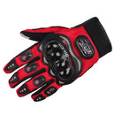 PRO-BIKER Motorcycle Full Finger Gloves Outdoor Cycling Locomotive Anti-Fall Gloves, Size: L(Red)