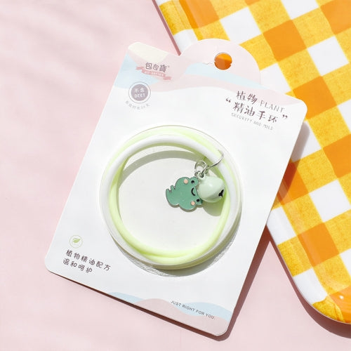 5 PCS 2256 Summer Anti-Mosquito Bracelet Negative Ion Fragrance Plant Essential Oil Mosquito Repellent Bracelet(3366B Frog)