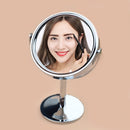 5 PCS Metal Desktop Mirror 1:2 Magnification Double-Sided Makeup Mirror