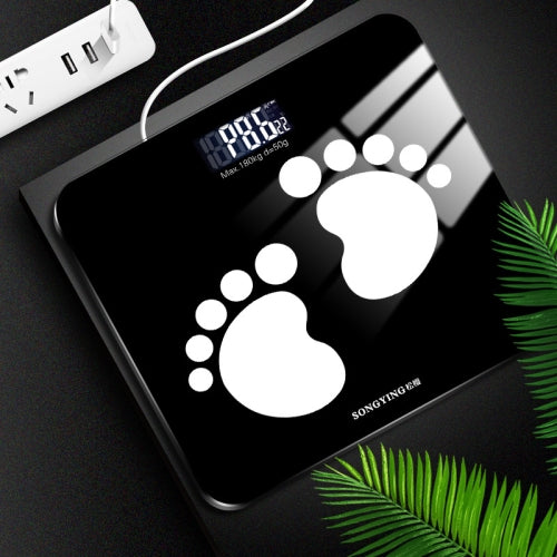 SONGYING TZ05 Human Body Electronic Scale Home Health Weight Scale, Size: 260x260x23mm(Charging Style Starry Black)
