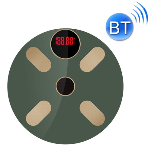 Home Bluetooth Weight Scale Smart Body Fat Scale USB + Light Energy(Army Green)