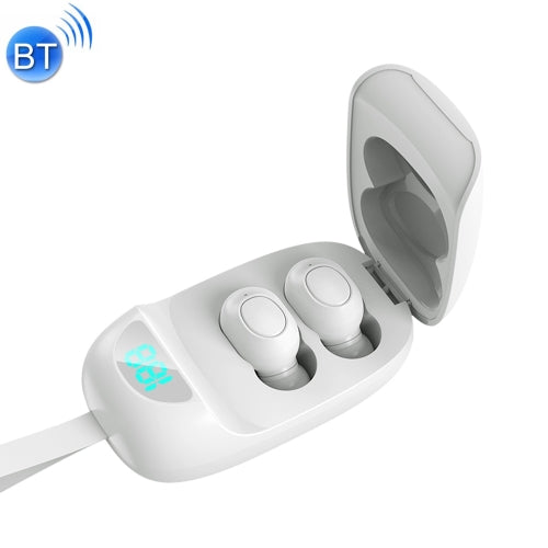 LB-60 TWS Bluetooth Headset In Ear Digital Noise Reduction Sport Wireless Headset(White)