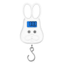 2 PCS Rabbit Shape Electronic Scale Express Scale Cartoon Portable Hanging Scale Charge Style(White)