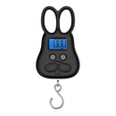 2 PCS Rabbit Shape Electronic Scale Express Scale Cartoon Portable Hanging Scale Charge Style(Black)