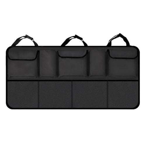 Car Seat Rear Storage Hung Bag Car Waterproof Storage Net Bag, Colour: Upgrade Black