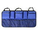 Car Seat Rear Storage Hung Bag Car Waterproof Storage Net Bag, Colour: Upgrade Blue