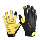 WEST BIKING YP0211209 Bicycle Gloves Shock Absorber Anti-Slip Touch Screen Glove, Size: L(Yellow Black)
