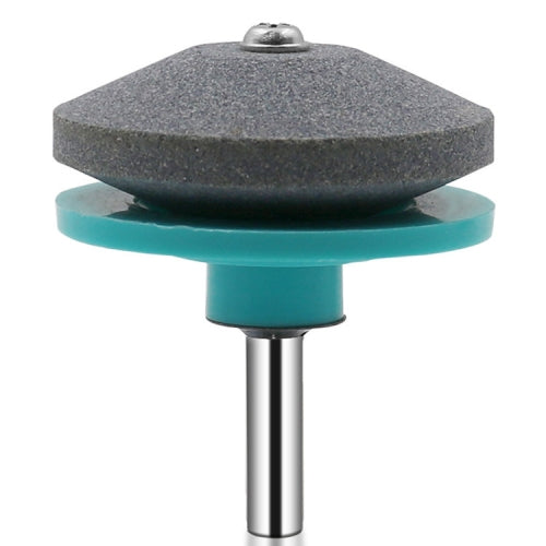 6 PCS Grinding Stone Industrial Electric Sharpener Mower Grinding Tool Wear Resistant Grinding Head, Specification: Plastic Cyan
