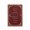 25032 A5 Business Retro PU Notebook With Notepad(Red)