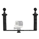 XTGP324A Dual Handle Aluminium Tray Stabilizer for Underwater Camera Housings