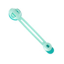 5 PCS Baby Anti-Clip Hand Cabinet Door Lock Baby Protective Refrigerator Lock Drawer Lock, Colour: Paga Green