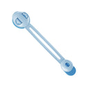 5 PCS Baby Anti-Clip Hand Cabinet Door Lock Baby Protective Refrigerator Lock Drawer Lock, Colour: Sky Blue