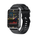 T10 Pro 1.65 Inch Smart Bracelet Heart Rate Blood Pressure Oxygen Body Temperature Monitoring Dial Watch(Black)