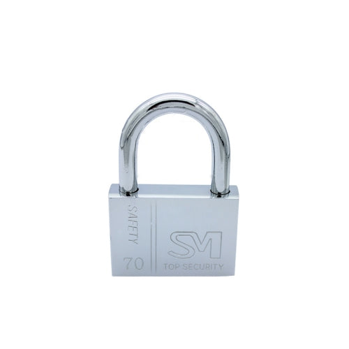 4 PCS Square Blade Imitation Stainless Steel Padlock, Specification: Short 70mm Not Open