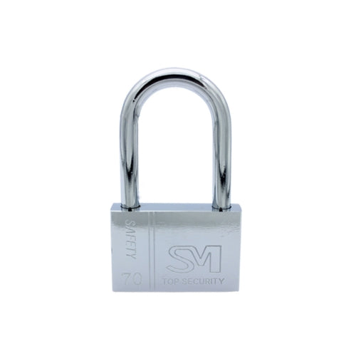 4 PCS Square Blade Imitation Stainless Steel Padlock, Specification: Long 70mm Not Open