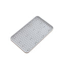 Multifunctional Large Drain Tray Creative Tray Plastic Dinner Plate Double Drain Basket(Light Grey)