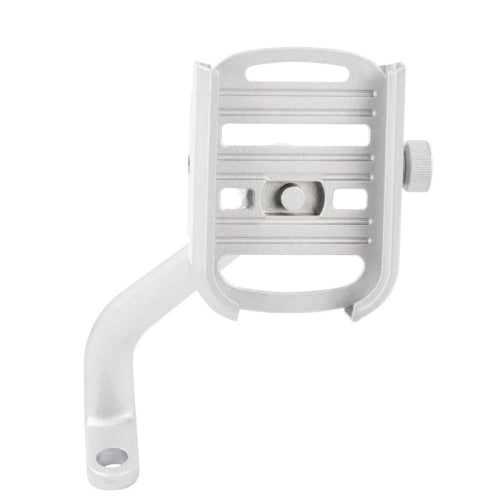 Motorcycle Mobile Phone Rack Bicycle Navigation Bracket(Rearview Mirror Version Silver)