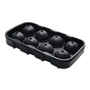 2 PCS Bar Whiskey Silicone Ice Tray Mold, Specification: 8 Grid Round(Black)