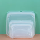 3 in 1 Silicone Fresh-Keeping Bag Food Storage Bag Refrigerator Food Ziplock Bag(Transparent Color )