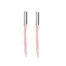 5 Sets Simple Eyebrow Knife Stainless Steel Straight Shank Scraping Knife(2 PCS / Set)