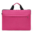 Portable Notebook Bag Multifunctional Waterproof and Wear-Resistant Single Shoulder Computer Bag, Size: 13 inch(Pink)