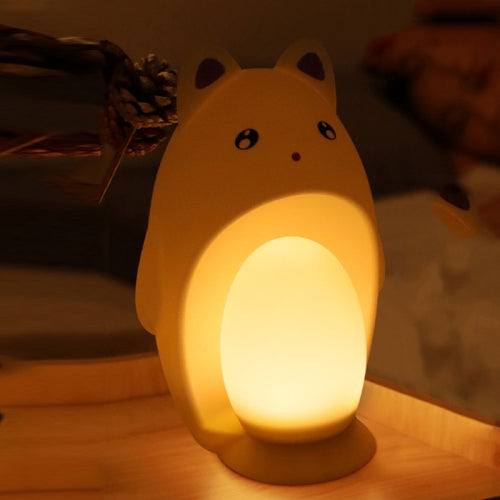 NL-LMD-01 Chinchilla Silicone USB Night Light Bedside Sleeping Light(Warm Color)