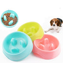 5 PCS Pet Bowl Cat Bowl Feeder Anti-Choking Slow Food Bowl Thickened Dog Bowl, Specification: L 21.5 x 22 x 7.5cm(Random Color)