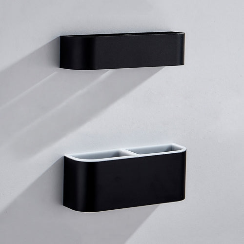 WD12 Punch-Free Umbrella Frame Simple Space Aluminum Wall Hanging Drain Umbrella Storage Rack, Umbrella bit: Black Double