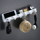 UM112 Home Storage Hook Wall Decoration Mobile Phone Shelf, Specification: White 6 Hook