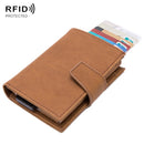 RFID Antimagnetic Anti-Theft Aluminum Alloy Wallet(Matte Apricot)