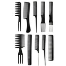 3 Sets Hairdressing Plastic Flat Comb