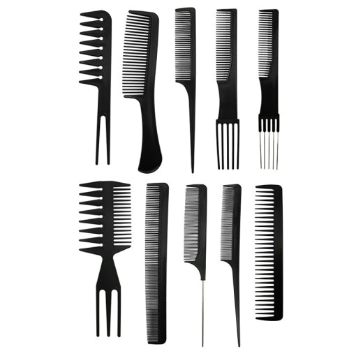 3 Sets Hairdressing Plastic Flat Comb