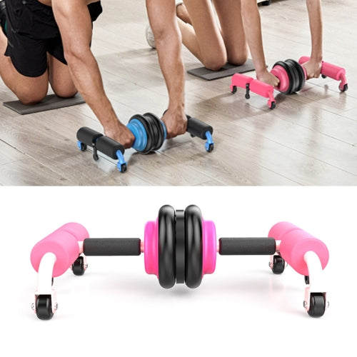 XJFL-1 Sports Abdominal Crunch Roller Automatic Rebound Household Sit-Up Aid(Pink)