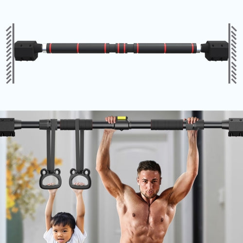 Pull-Ups Indoor Horizontal Bar Free Perforation Spine Correction Fitness Equipment, Specification: Ordinary Version 73-100cm