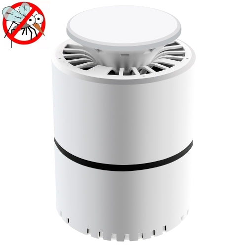 LED Mosquito Lamp Home USB Ultraviolet Torque Lamp Physics Mute Suction Mosquitoper(White)