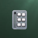 16215 304 Stainless Steel Ice Cubes Metal Quick Frozen Ice Stone, Standard sizes: 6-pieces+Ice Clip (No Logo)