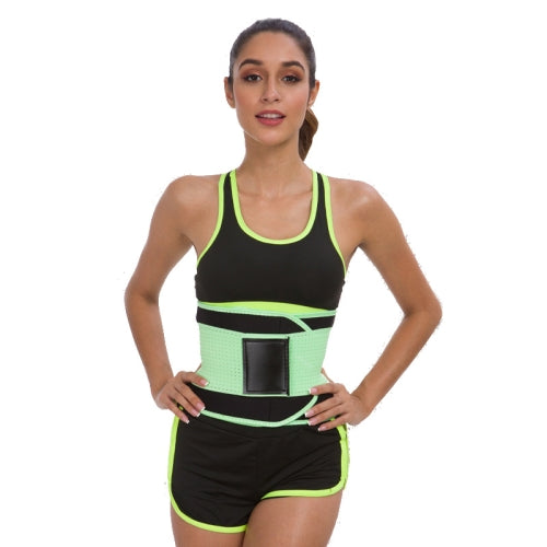 Fitness Protective Gear Sports Training Abdominal Belt Compression Sweat Protective Belt, Specification: L (117 x 23cm)(Green)