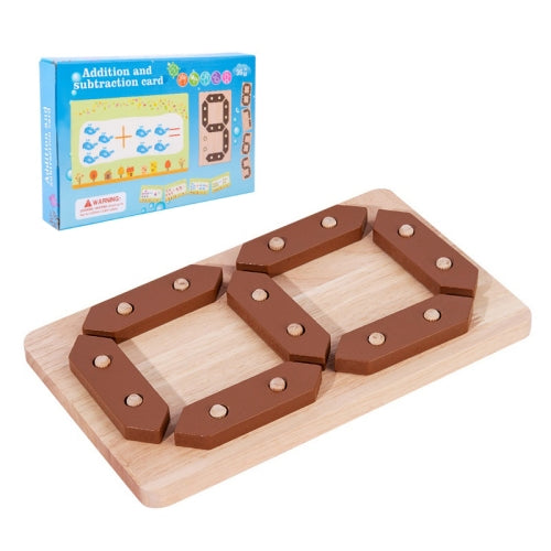 Addition and Subtraction Learning Blocks Early Education Puzzle Enlightenment Building Board(Numbers 0-9)