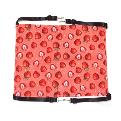 2 PCS PE-160 Canvas Hanging Cat Cage Hammock Adjustable Length Swing Pet Nest, Size: S(Pink Strawberry)