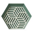 2 PCS Plastic Drain Washing Basket Fruit Storage Tray(Green)