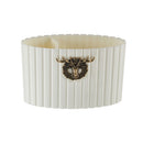 Home Pen Holder Makeup Brush Desktop Storage Box(Pearl White)