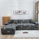 Lazy Stretch Sll-Inclusive Sofa Cover Universal Sofa Dust Cover, Size: Four People 235-300cm(Elegant Triangle Grey)